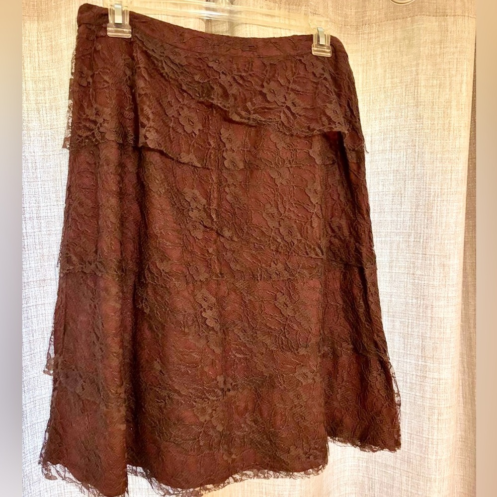 Sundance Mauve Lace Skirt